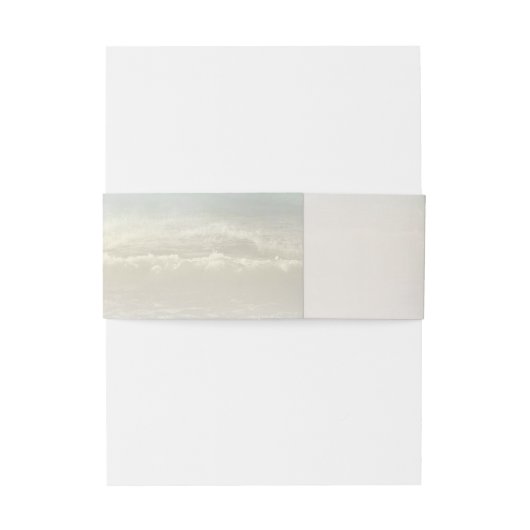 Strand Witte Zeester Elegante Zomer Huwelijk Uitnodigingen Wikkel (Achterkant Voorbeeld)