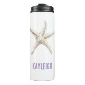 Strand Witte Zeester Thermosbeker (Voorkant)