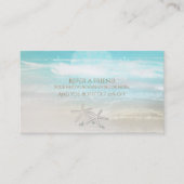 Strand Witte Zeesterren Elegante Zomer Verwijs een Aanbevelingskaartje (Voorkant)