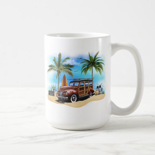 Strand Woody Wagon Mok (Rechts)