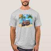 Strand Woody Wagon T-shirt (Voorkant)