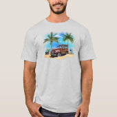 Strand Woody Wagon T-shirt (Voorkant)