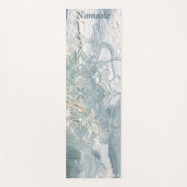 Strand Yoga Sage Groene verfborstel Henna Mandala Yogamat (Voorkant)