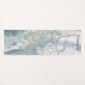 Strand Yoga Sage Groene verfborstel Henna Mandala Yogamat (Voorkant (horizontaal))