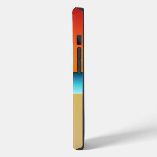 Strand Yoga Vrouw in een Krijger Pose Case-Mate iPhone Case (Achterkant / Links)