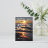 Strand Zakelijke Kaarten Visitekaartje (Staand voorkant)