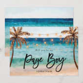 strand zal je mijn voorstel zijn bedankkaart (Voorkant / Achterkant)