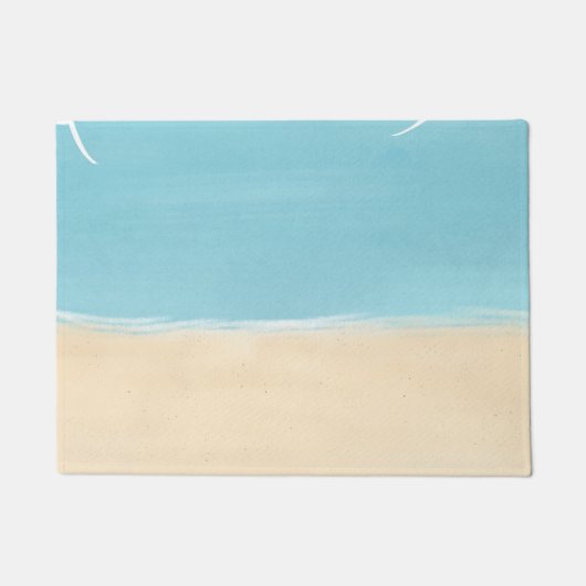 Strand Zand Aqua Deurmat (Voorkant)