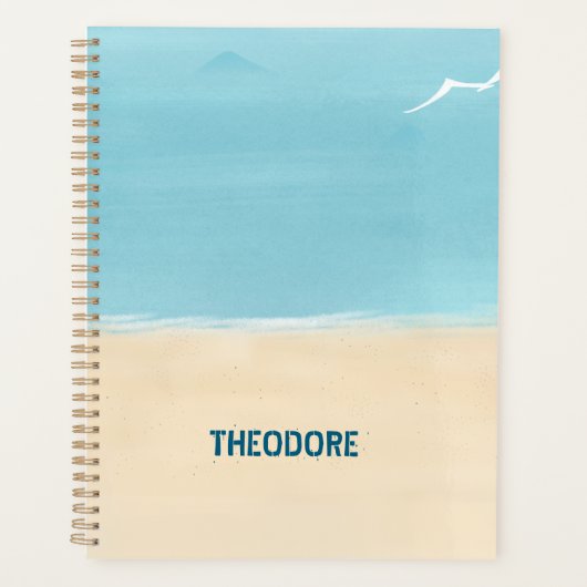 Strand Zand Aqua Planner (Voorkant)