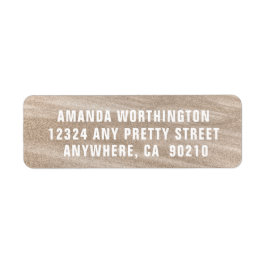  strand zand bruiloft Adresetiketten Etiket