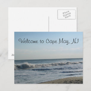  Strand & Zand Cape May, NJ Briefkaart