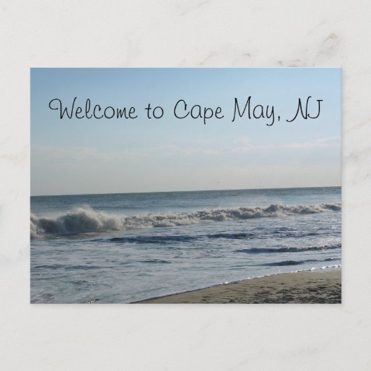  Strand & Zand Cape May, NJ Briefkaart (Voorkant)