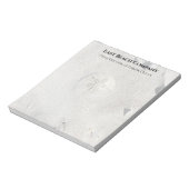 Strand Zand Dollar Achtergrond Blank Notitieblok (Linkerzijde)