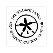 Strand Zand Dollar Retouradres Zelfinktende Stempel (Design)