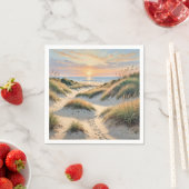 Strand Zand Duin Voetafdrukken Servet (Insitu)