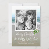 Strand Zand Foto Kerst Kaart