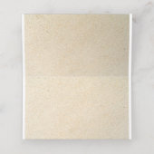 Strand Zand Kasteel Bruiloft Tafel Plaats Kaart Plaatskaartje (Binnenkant ongevouwen)