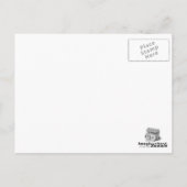 strand zand-n-surf briefkaart (Achterkant)