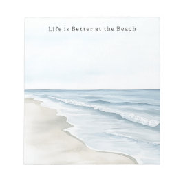 Strand Zand Oceaan Notitieblok
