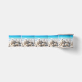 Strand Zand Pompoenen en Zeester Grosgrain Lint (Voorkant)