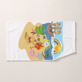 Strand Zand Regenboog Sun Crab Badkamer Handdoek S (Handdoek)