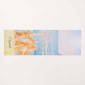 Strand, Zand Schelp, Zeester Yogamat (Voorkant (horizontaal))