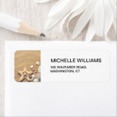 Strand, Zand, Schelpen en Zeester Bruiloft Etiket (Insitu)