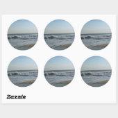 Strand Zand Star-vormige bruiloft Ronde Sticker (Vel)