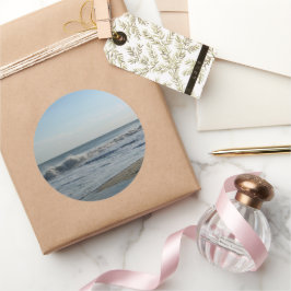 Strand Zand Star-vormige bruiloft Ronde Sticker