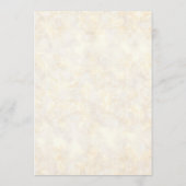 Strand Zand Streep Conch Shell Elegante Bruiloften Menu (Achterkant)