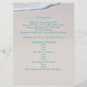 Strand Zand Wedding Ceremony Programma's (Achterkant)