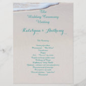 Strand Zand Wedding Ceremony Programma's (Voorkant)