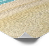 Strand Zand Zee Scene op Posters (Hoek)