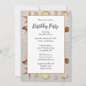 Strand Zand Zeeschelpen Verjaardagsfeest Kaart (Voorkant)