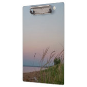 Strand Zandduinen Maan Rise Dusk Klembord (Links)