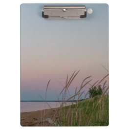 Strand Zandduinen Maan Rise Dusk Klembord