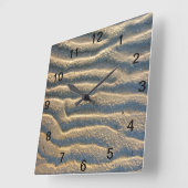 Strand Zandstrand Beige Wandklok (Hoek)
