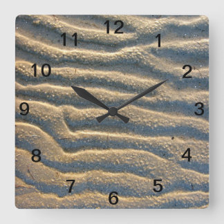 Strand Zandstrand Beige Wandklok