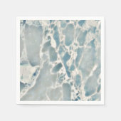 Strand Zee Glass Ocean Blues Blauwgroen & Aqua Mar Servetten (Voorkant)