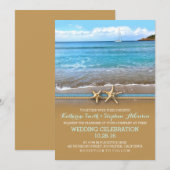 Strand zee huwelijksuitnodigingen kaart (Voorkant / Achterkant)