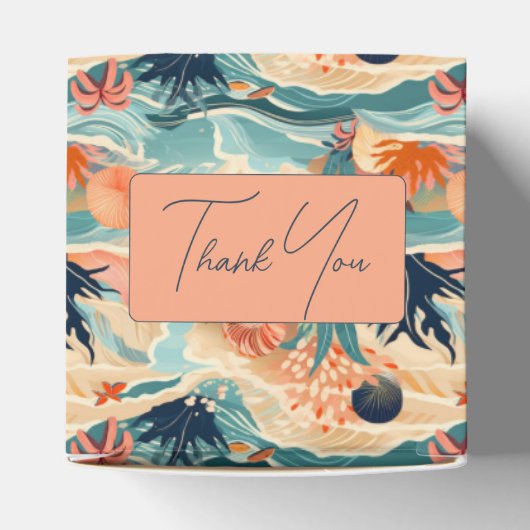 Strand Zee leven Bedankdoosjes (Bovenkant)