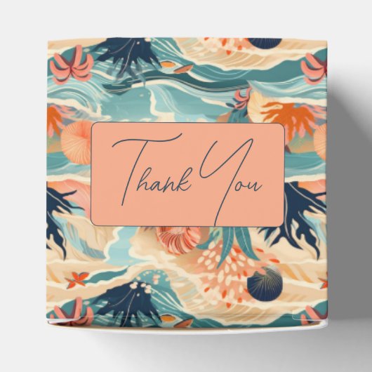 Strand Zee leven Bedankdoosjes (Bovenkant)