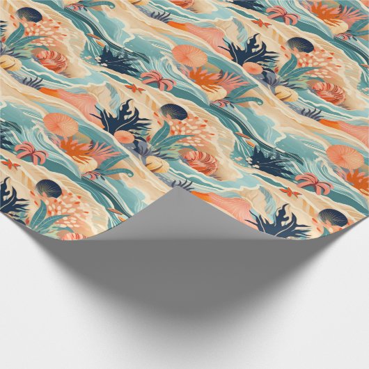 Strand Zee leven Cadeaupapier (Hoek)