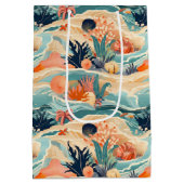 Strand Zee leven Medium Cadeauzakje (Achterkant)