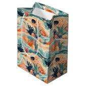 Strand Zee leven Medium Cadeauzakje (Achterkant Gekanteld)