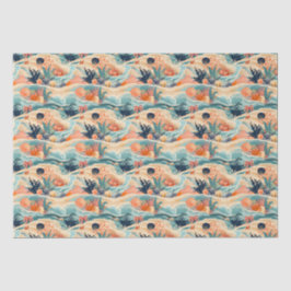 Strand Zee leven Tissuepapier