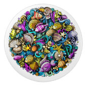 Strand Zee Life 1 Lade Knobs Keramische Knop (Voorkant)