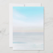 Strand Zee Ocean Beach thema bruiloft Kaart (Achterkant)