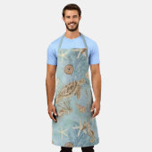 Strand Zee Schildpad Oceaan Zeepaardschelpen Zeest Schort (Gedragen)