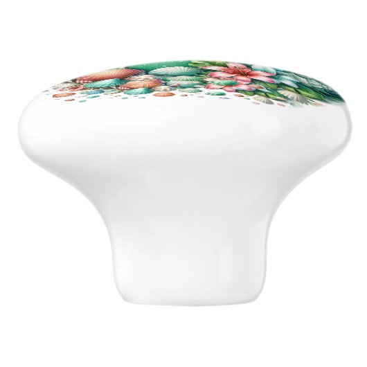 Strand Zee Shell Ladeknoppen - SRF Keramische Knop (Zijkant)